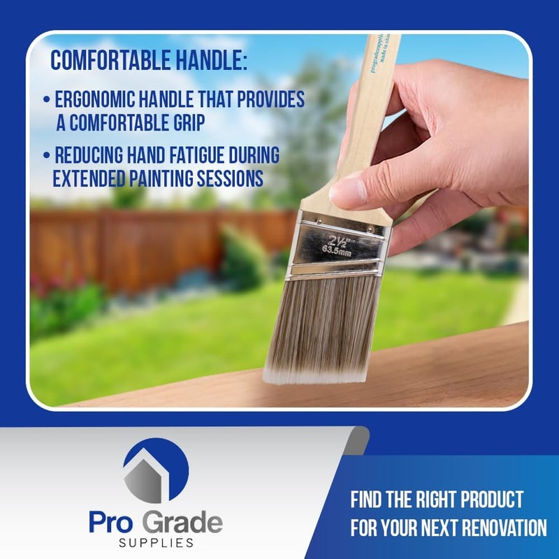 Pro-Grade - Paint Brushes - 2Pk - Paint Brush Set - Image 2